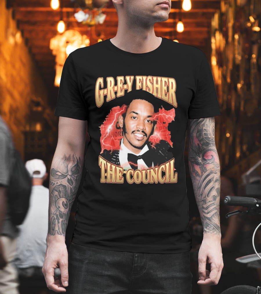 G REY Fisher The Council T-Shirt