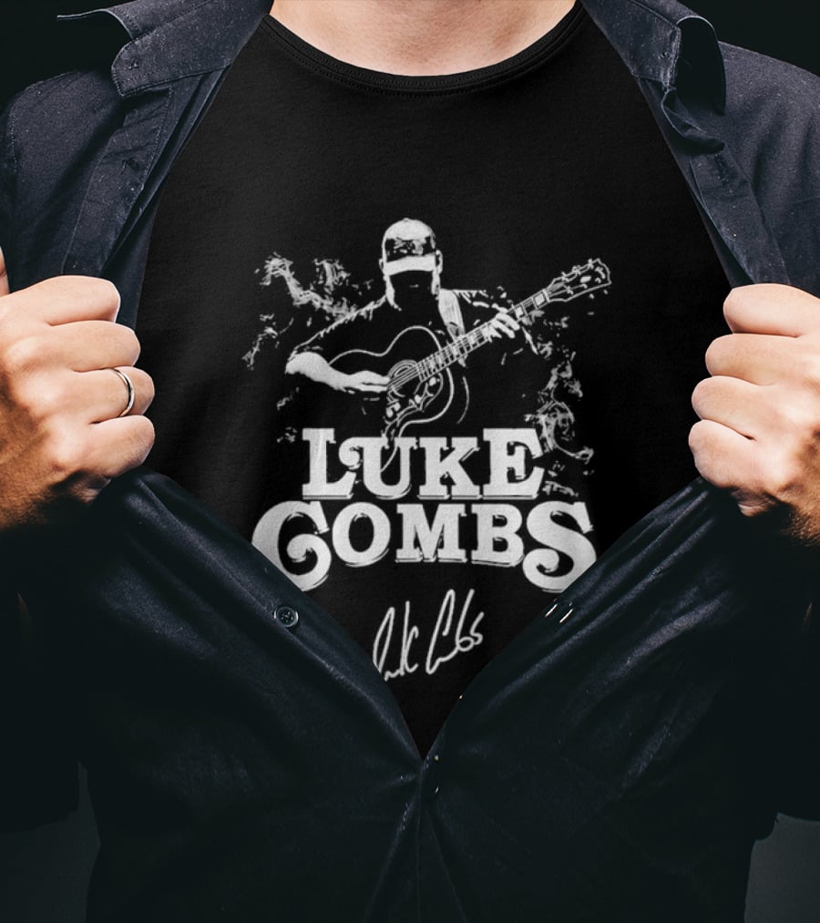 Luke Combs Acoustic Country Music Signature T-Shirt