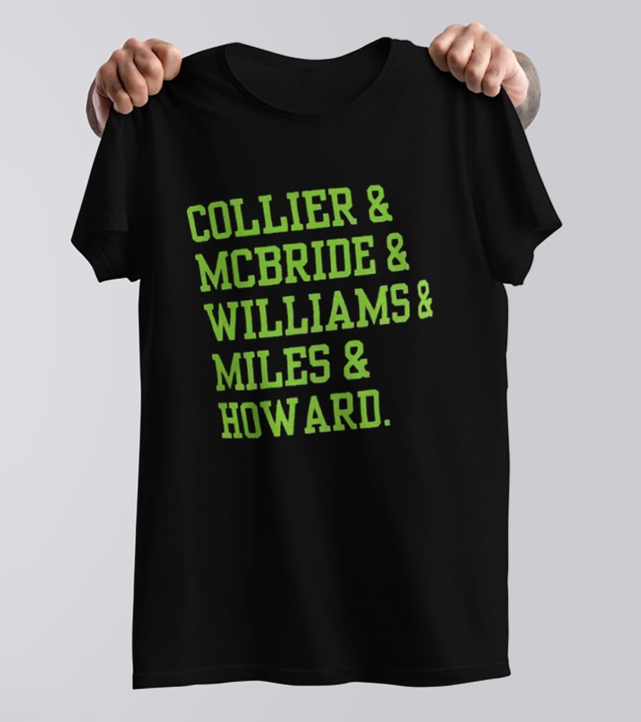 Collier McBride Williams Miles Howard Minnesota Lynx WNBA Players T-Shirt
