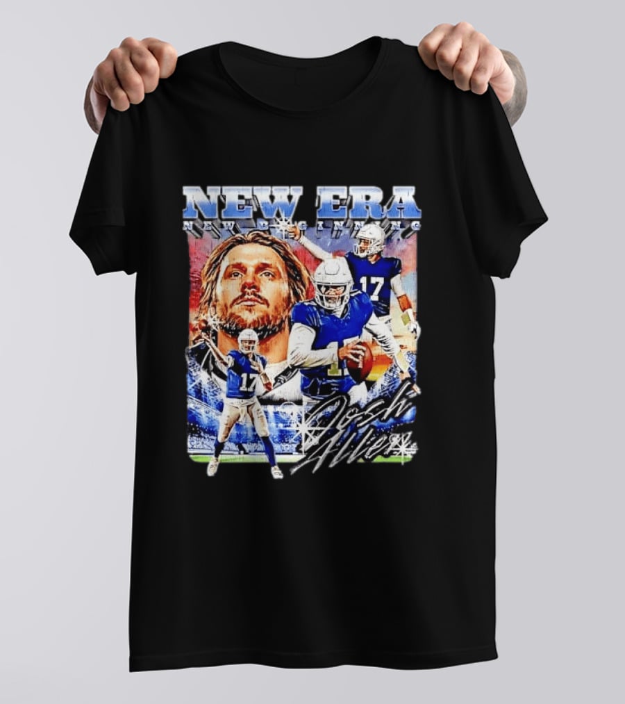 New Era Josh Allen Football Quarterback Action Number 17 Montage T-Shirt