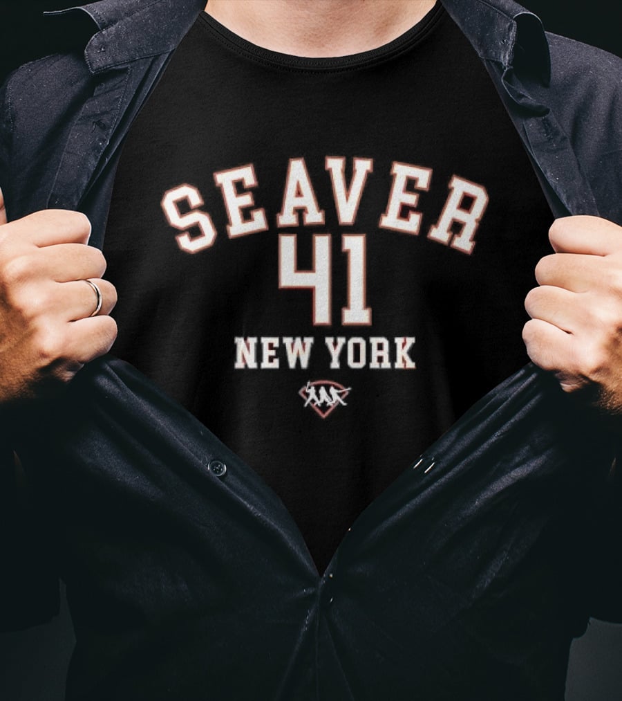 Seaver 41 New York Mets Baseball Diamond Batters T-Shirt