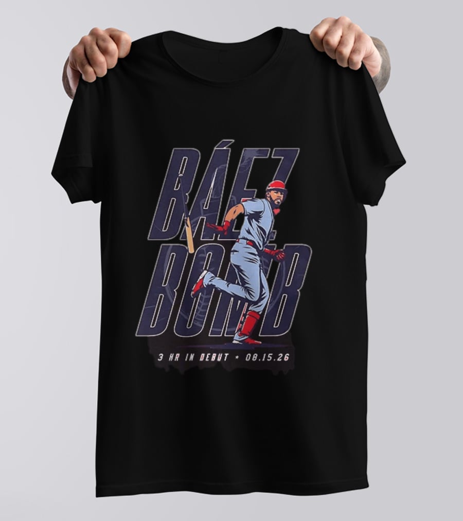 St. Louis Cardinals Baez Bomb Joshua Baez No 22 3 HR In Debut 08.15.26 T-Shirt