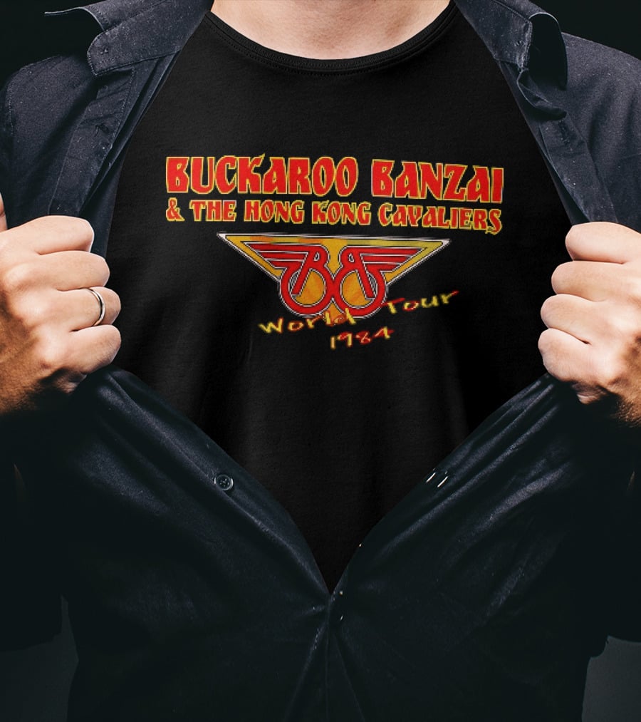 Buckaroo Banzai And The Hong Kong Cavaliers World Tour 1984 Retro BB Wings T-Shirt