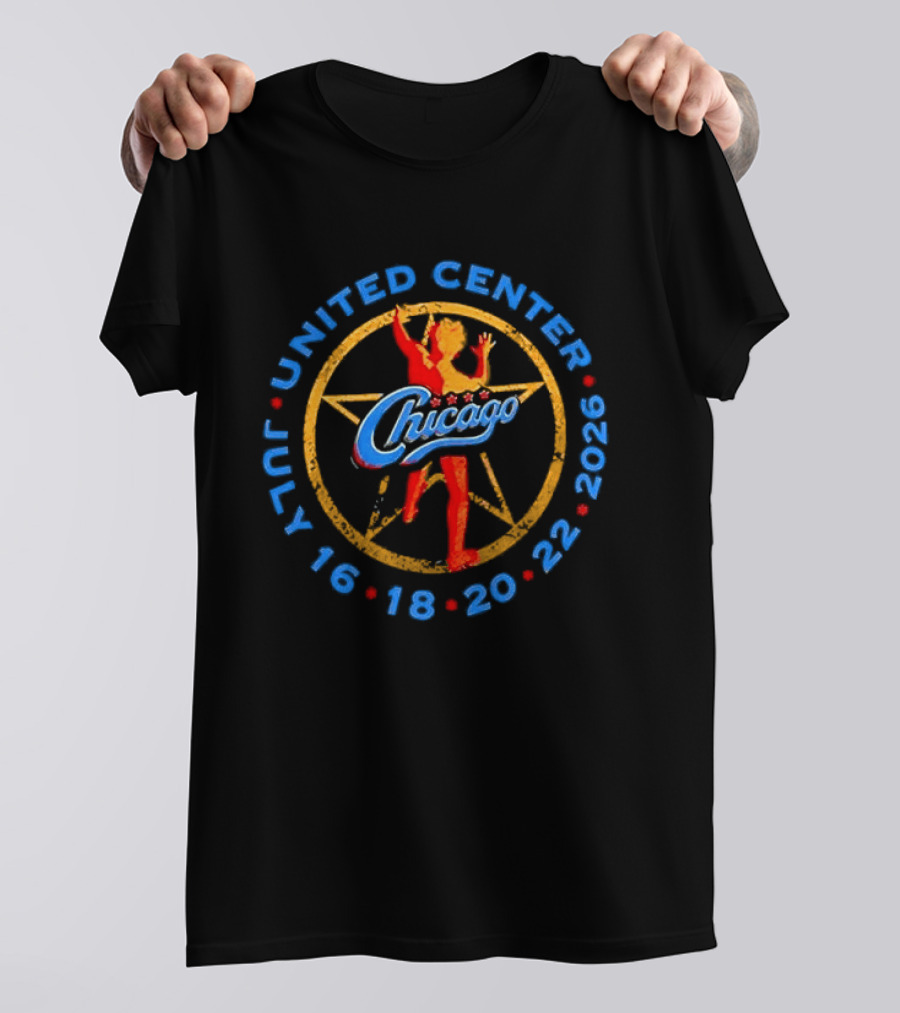 Chicago United Center July 16 18 20 22 2026 Event Dates T-Shirt