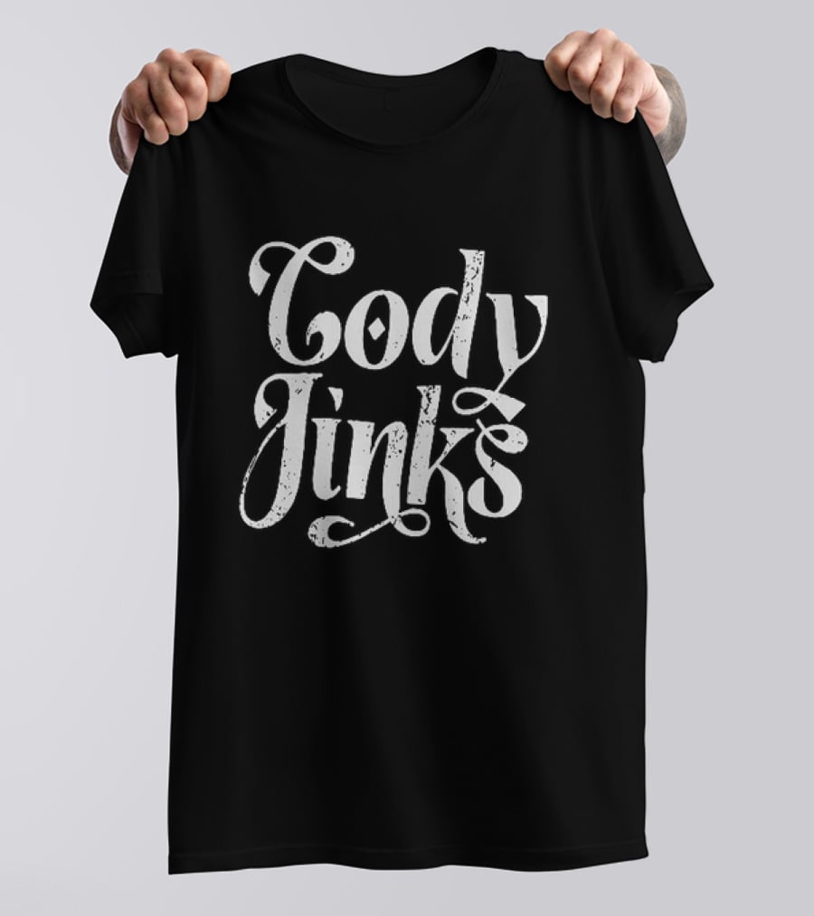 Cody Jinks Country Music Icon Bold White Script T-Shirt