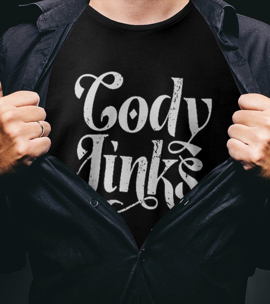 Cody Jinks Country Music Icon Bold White Script T-Shirt