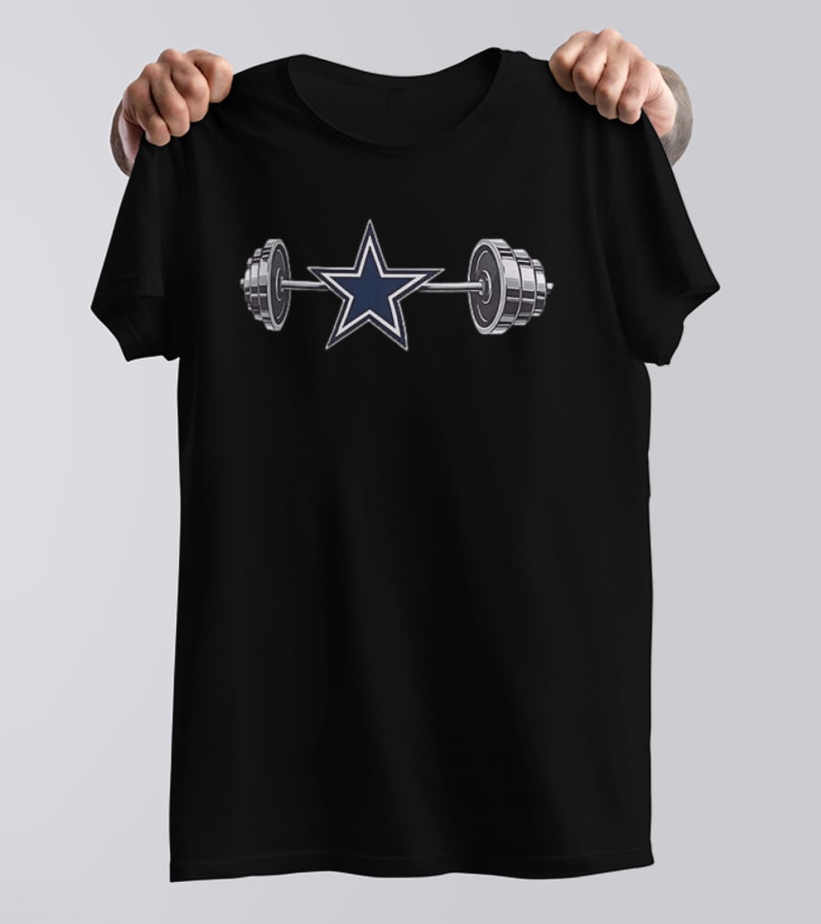 Dallas Cowboys Star Barbell 2026 Fitness Motivation T-Shirt