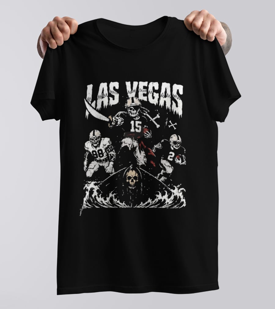 Las Vegas Football Raiders 2026 Skull And Crossbones T-Shirt