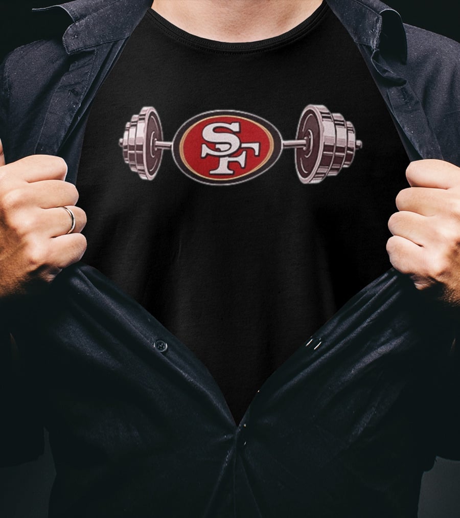 San Francisco 49ers SF Barbell 2026 T-Shirt