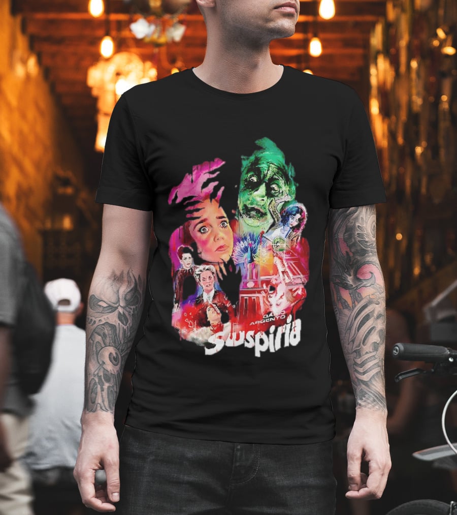 Suspiria Dario Argento Horror Collage Death Is Coming For You T-Shirt