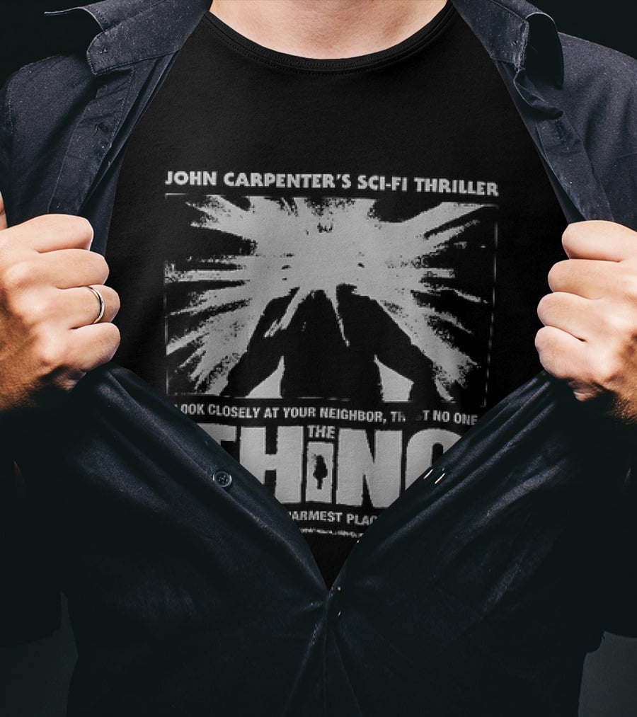 John Carpenter's Sci Fi Thriller The Thing 1982 Movie T-Shirt