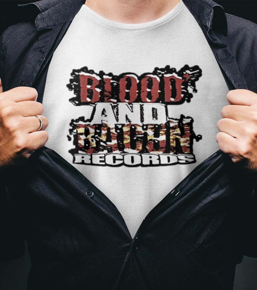 Blood And Bacon Records Rugged T-Shirt