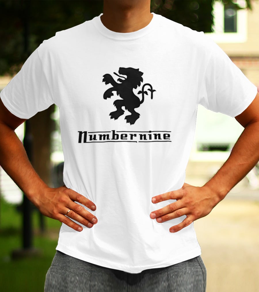 Numbernine Black Heraldic Lion T-Shirt