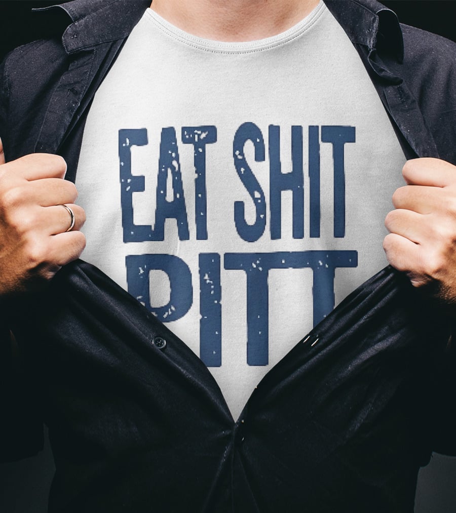 WVU Eat Shit Pitt Football Rivalry Fan T-Shirt
