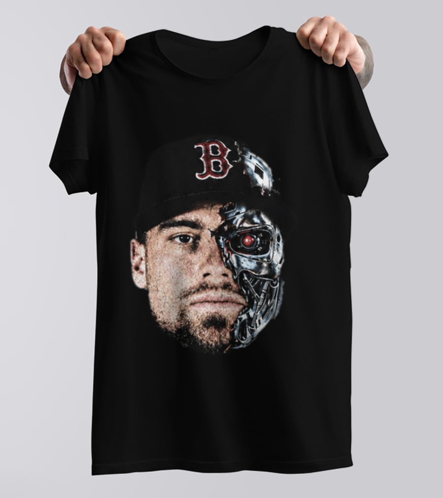Caleb Durbin Terminator Face Boston Cap Robo Fusion T-Shirt