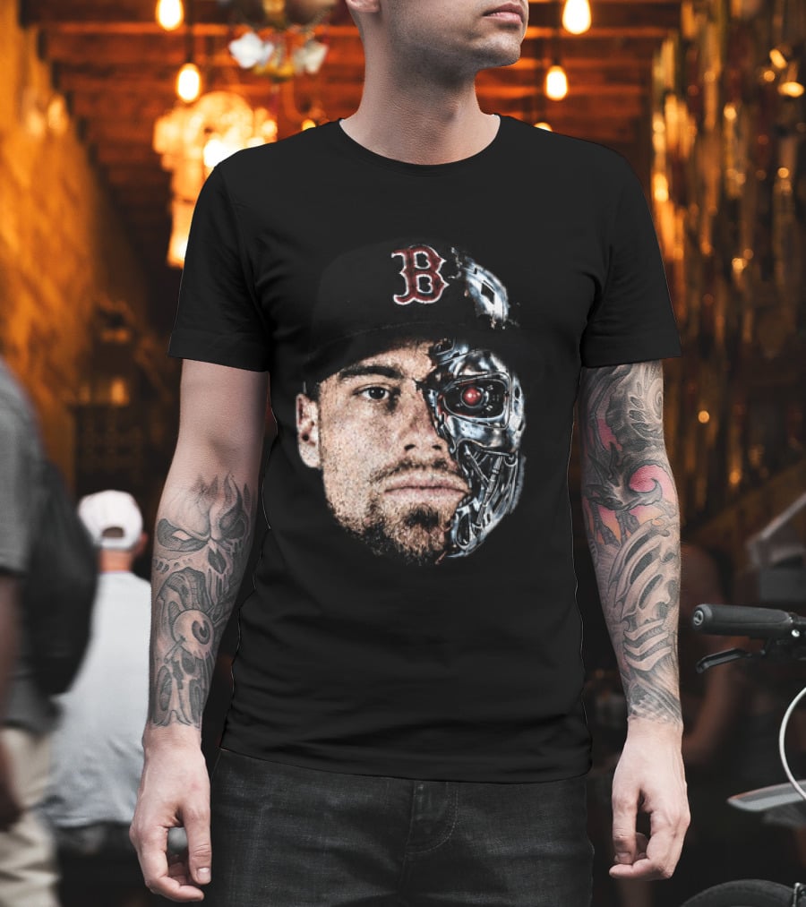 Caleb Durbin Terminator Face Boston Cap Robo Fusion T-Shirt