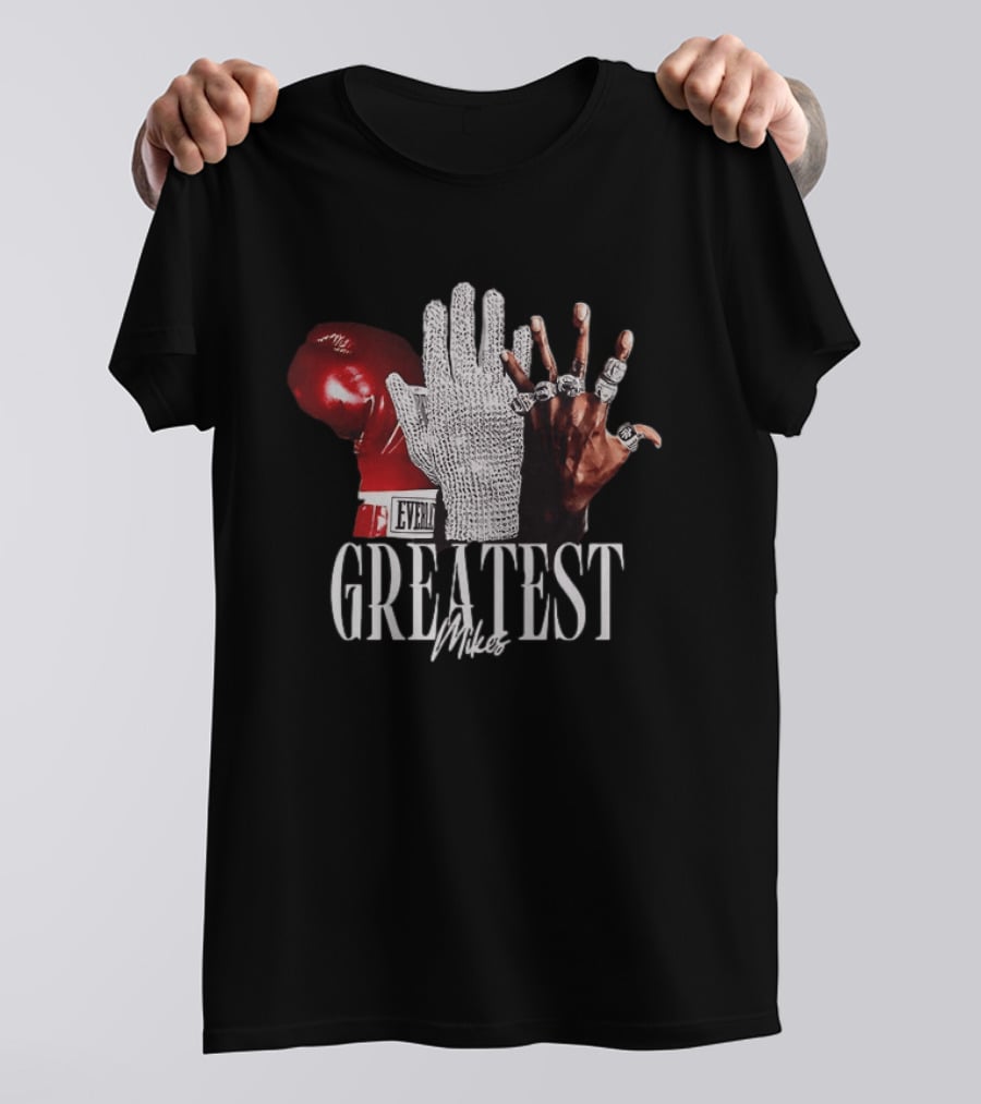 Greatest Mikes Glove Rhinestone Boxing Rings T-Shirt