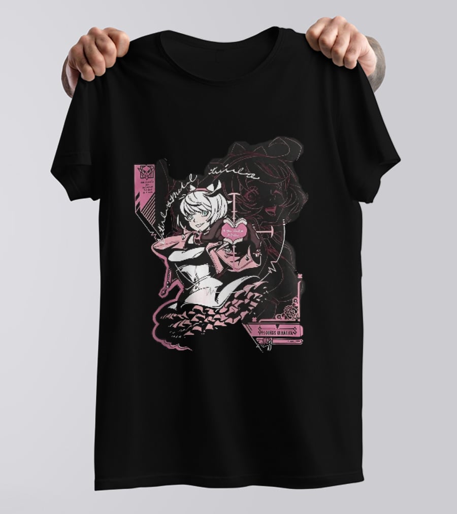 Elphelt Valentine Anime Girl Magical Heart Gesture Eternal Love T-Shirt