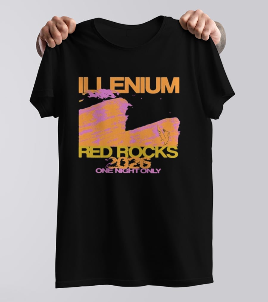 ILLENIUM Red Rocks 2026 One Night Only Event August 19 T-Shirt