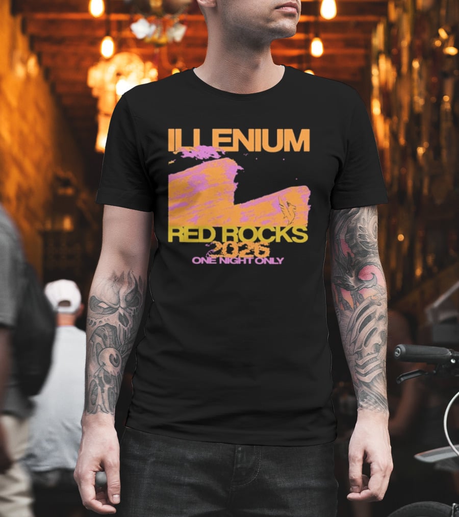 ILLENIUM Red Rocks 2026 One Night Only Event August 19 T-Shirt