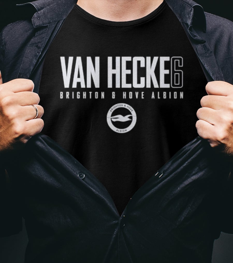 Van Hecke 6 Brighton & Hove Albion Seagulls Number Six T-Shirt