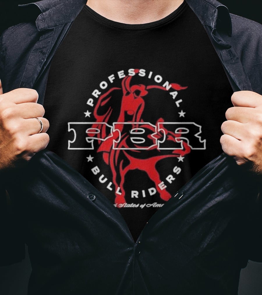PBR Professional Bull Riders Stylized United States Of America T-Shirt