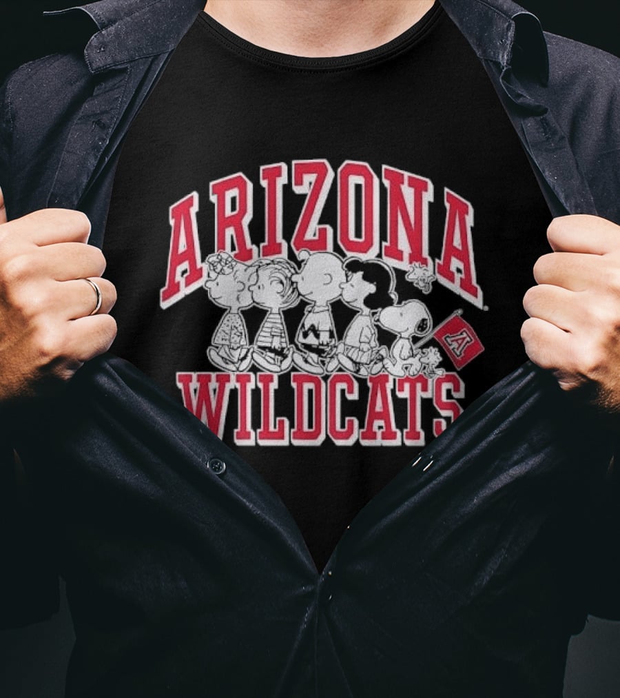 Peanuts Arizona Wildcats The Gang Collaboration T-Shirt