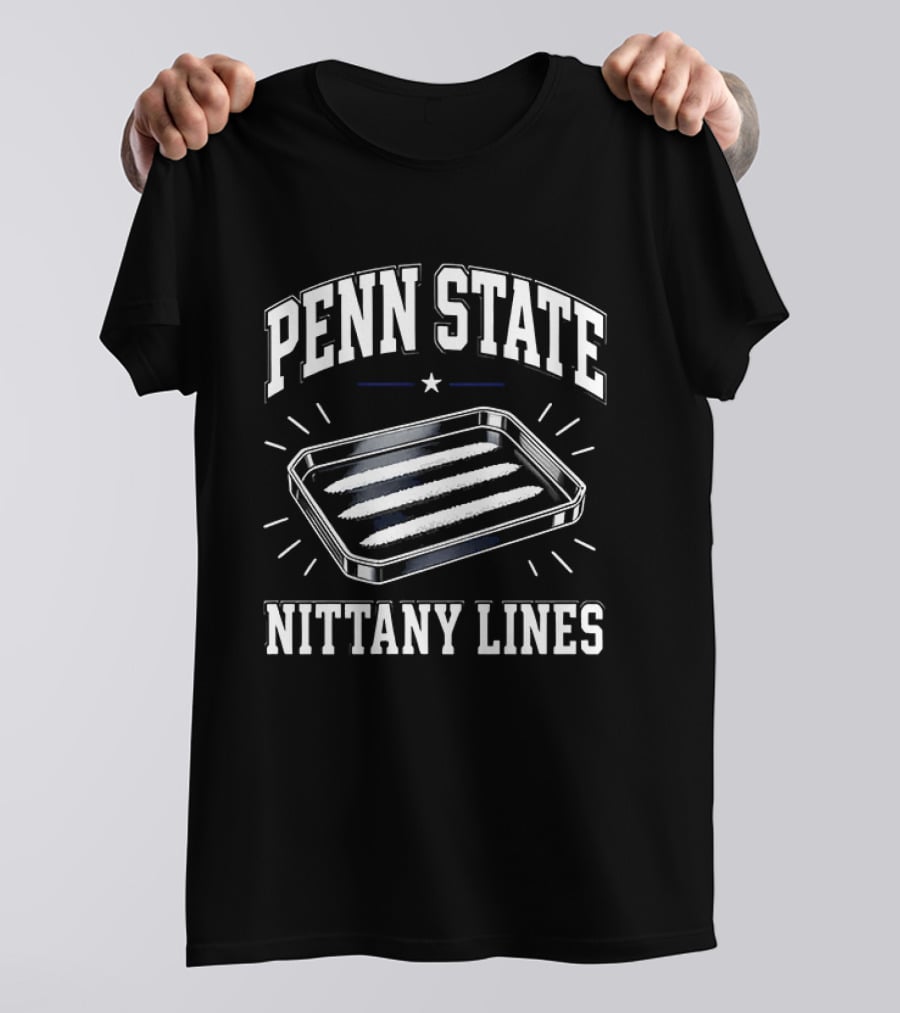 Penn State Nittany Lines Humor Cocaine Tray Jokes T-Shirt