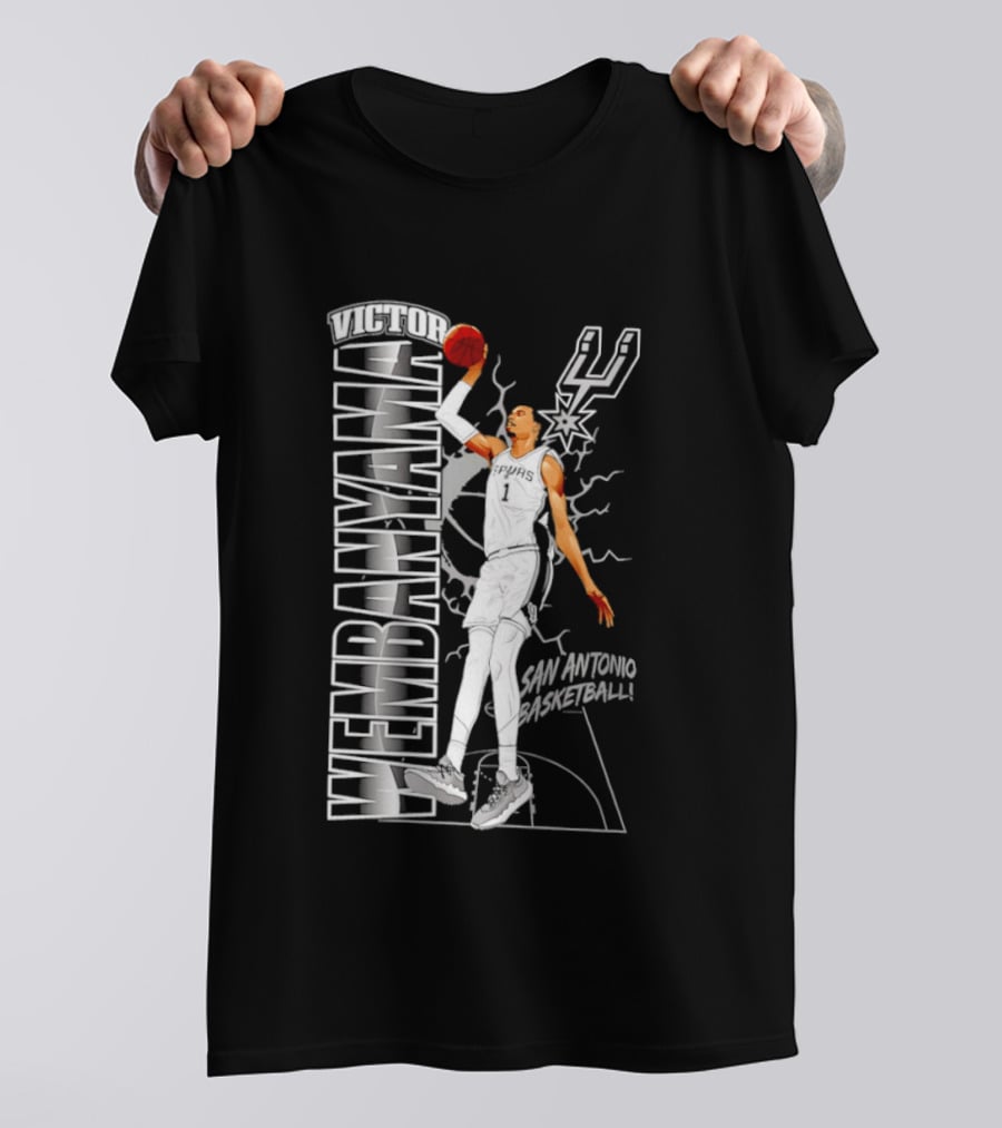San Antonio Spurs Victor Wembanyama Basketball T-Shirt