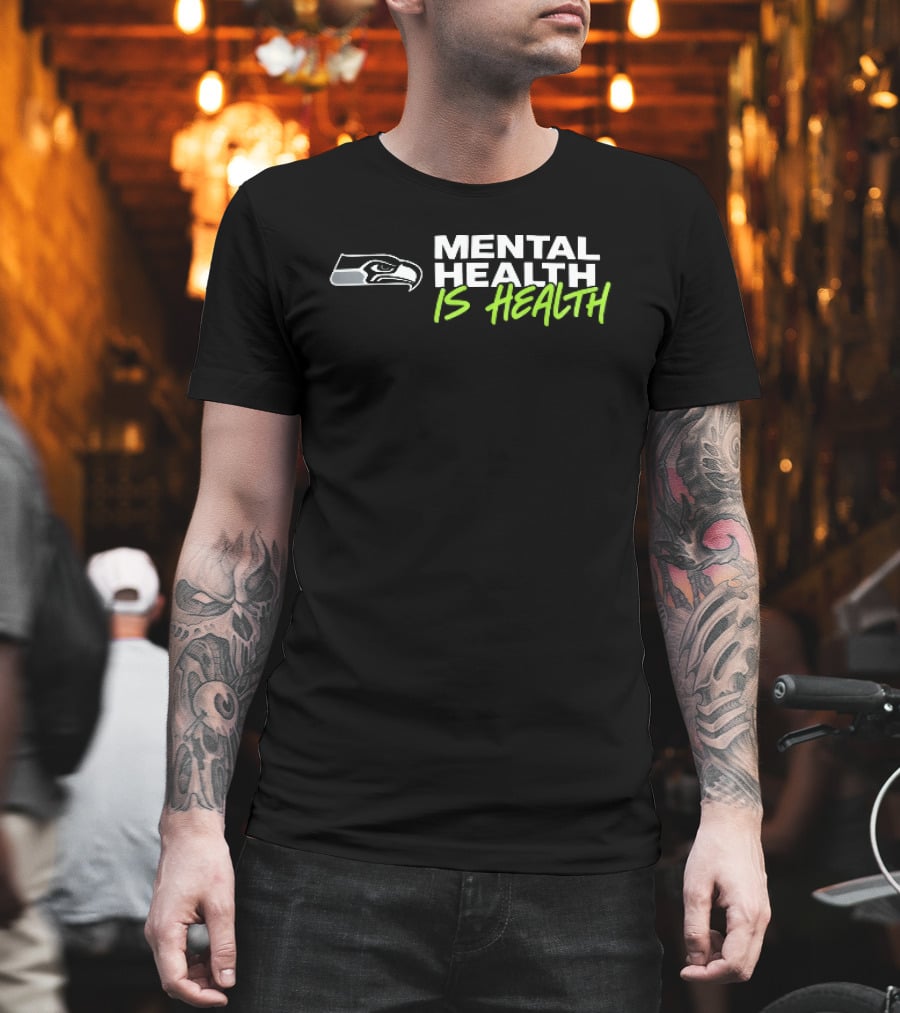 Seattle Seahawks Mental Health Is Health Bird Head T-Shirt