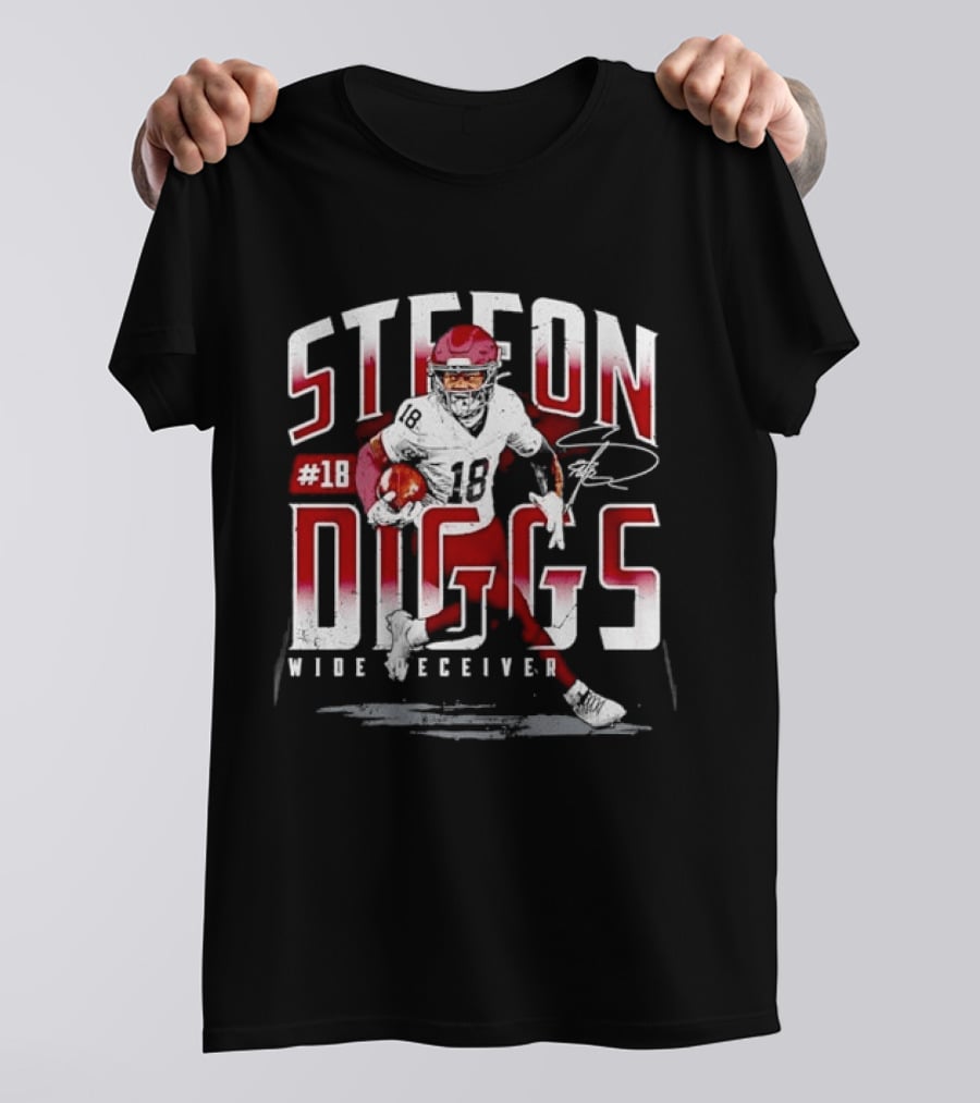 Stefon Diggs #14 Wide Receiver Football Player T-Shirt