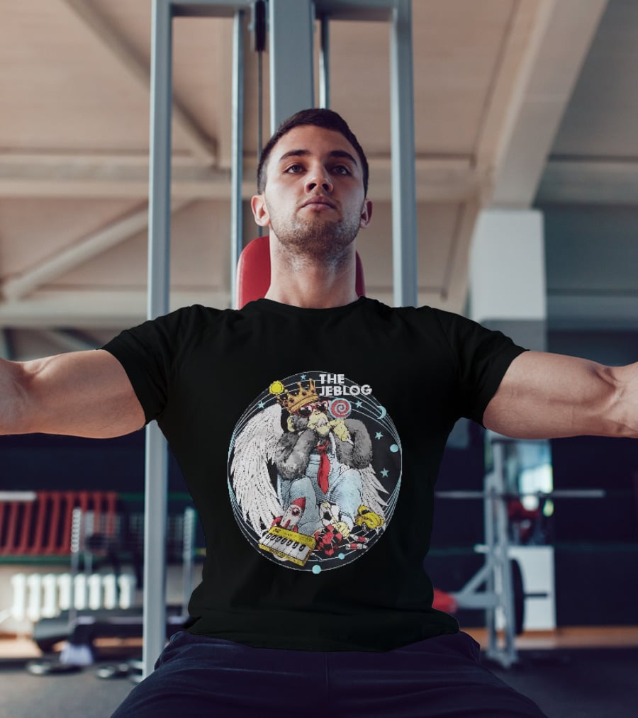 The Jeblogs Monkey Wings Crown Lollipop And Countdown Rocket T-Shirt