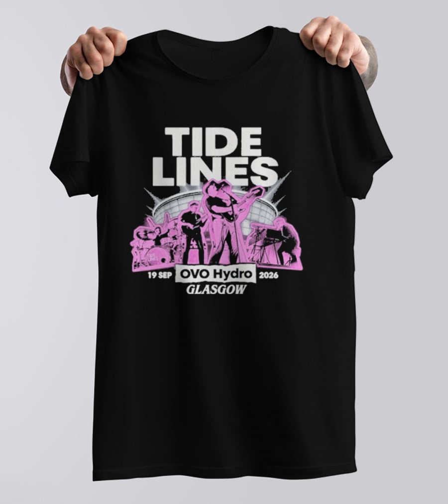 Tide Lines Live OVO Hydro September 19 2026 Glasgow Event T-Shirt