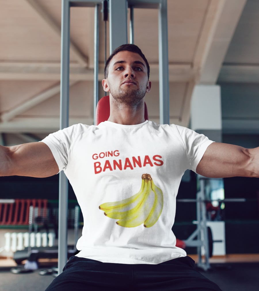 Going Bananas Funny Yellow Fruit Pun T-Shirt