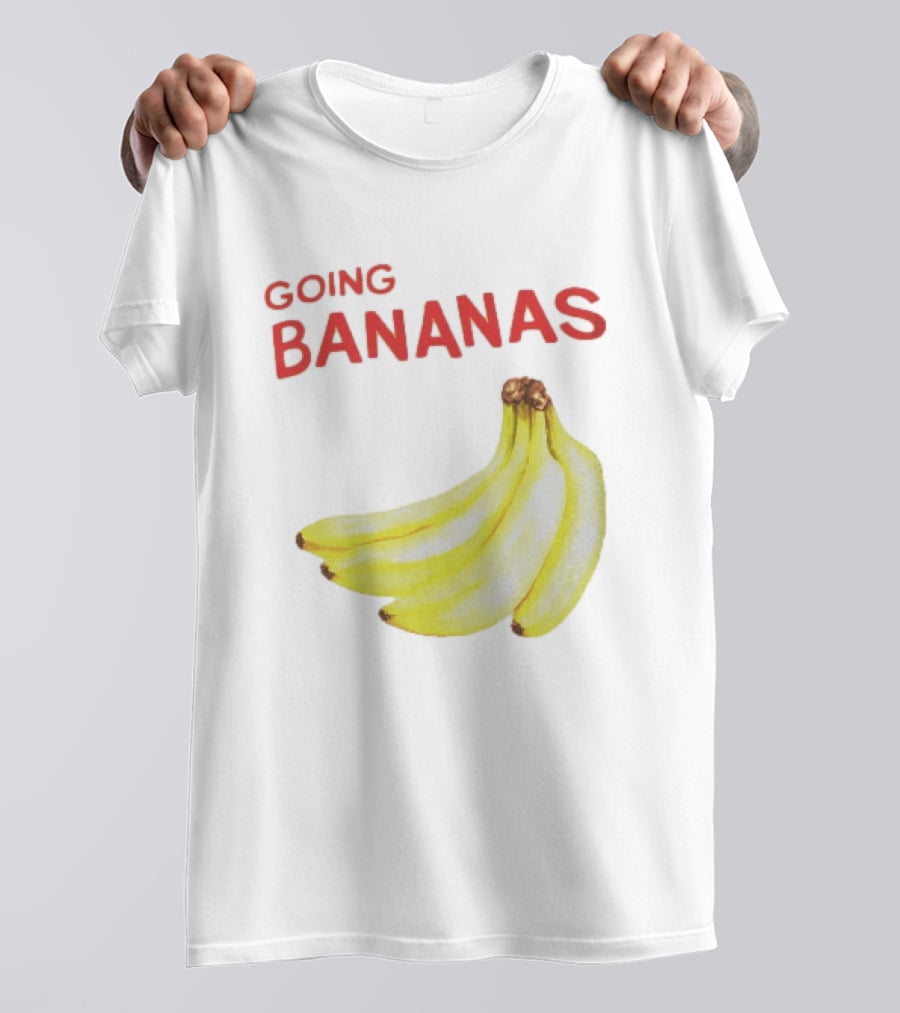 Going Bananas Funny Yellow Fruit Pun T-Shirt