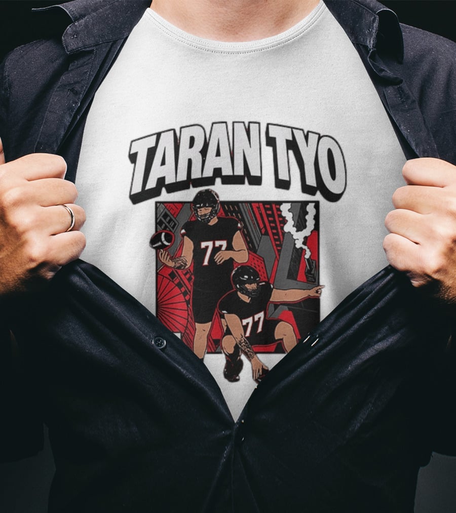 Taran Tyo Cincinnati Bearcats Football Players Number 77 T-Shirt