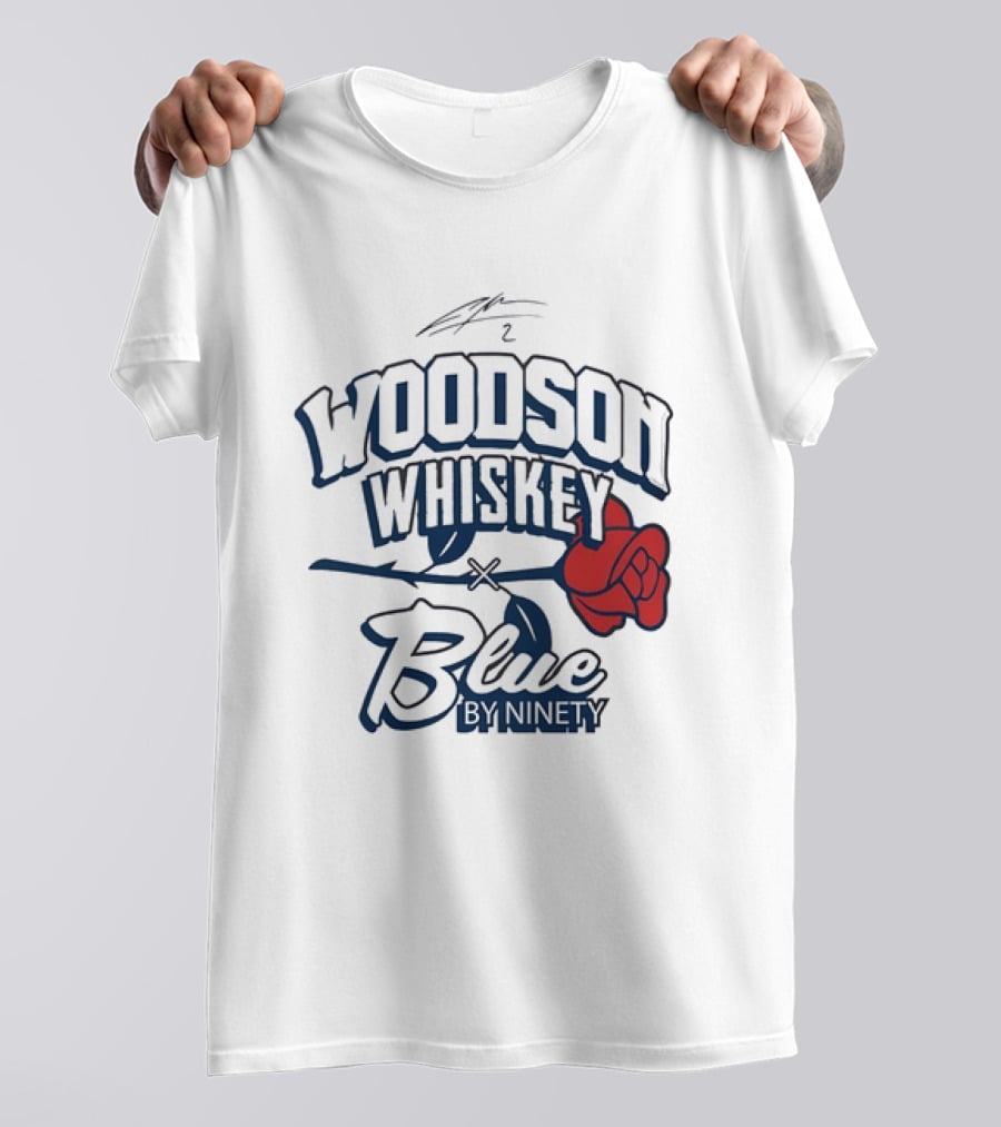 Woodson Whiskey Blue By Ninety Red Rose Collaboration T-Shirt