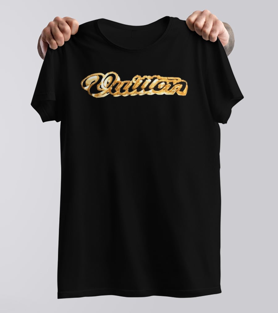 50 Cent Vuitton 3D Gold T-Shirt