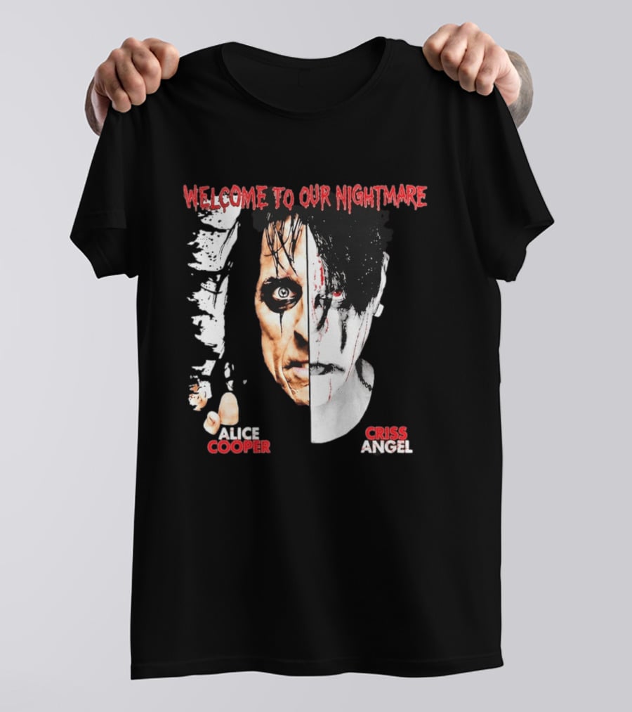 Welcome To Our Nightmare Alice Cooper Criss Angel Collaboration T-Shirt
