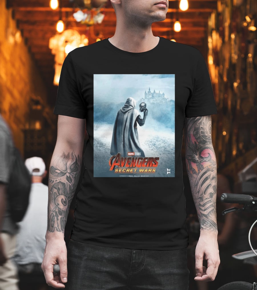 Marvel Studios Avengers Secret Wars Doctor Doom Hooded Villain Castle T-Shirt