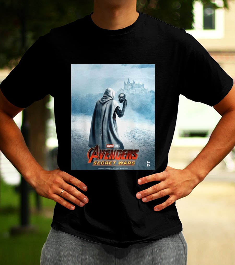 Marvel Studios Avengers Secret Wars Doctor Doom Hooded Villain Castle T-Shirt