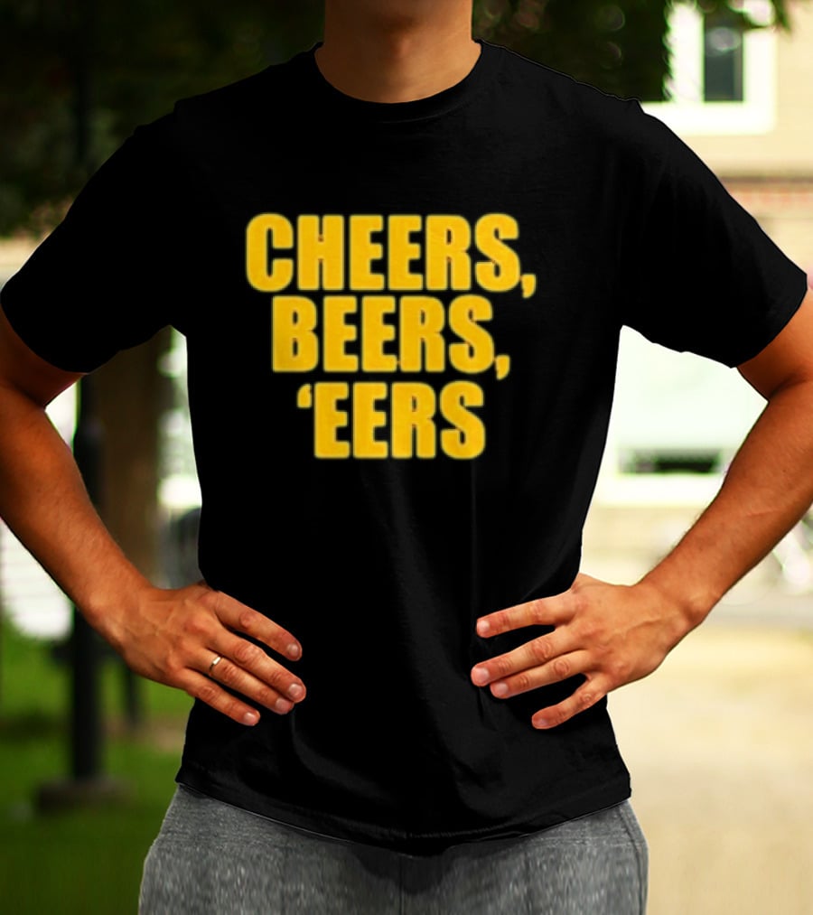 Cheers Beers 'Eers West Virginia Mountaineers NCAA Tailgate Party T-Shirt