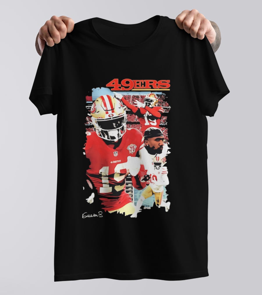 San Francisco 49ers Deebo Samuel 19 NFL Football Collage T-Shirt