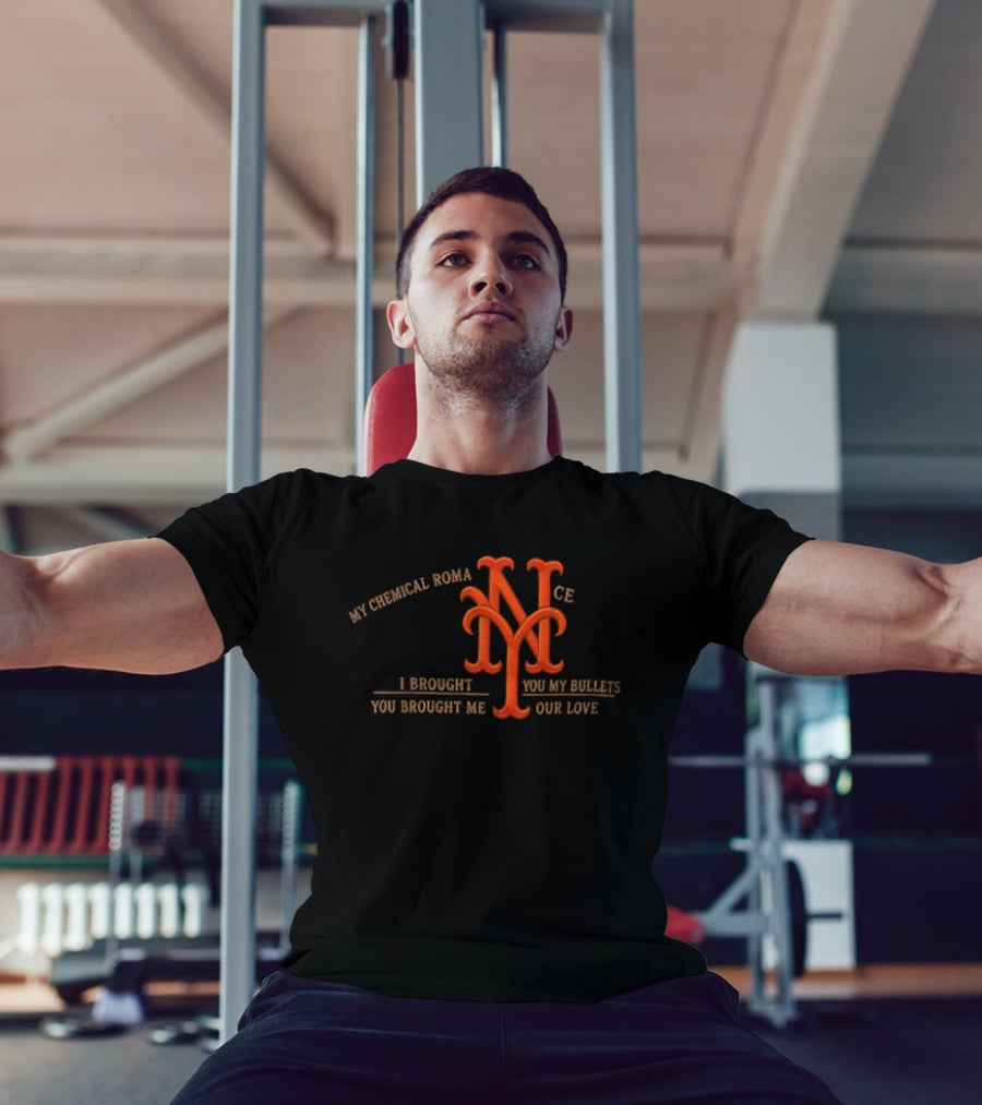 New York Mets My Chemical Romance I Brought You My Bullets You Brought Me Your Love T-Shirt