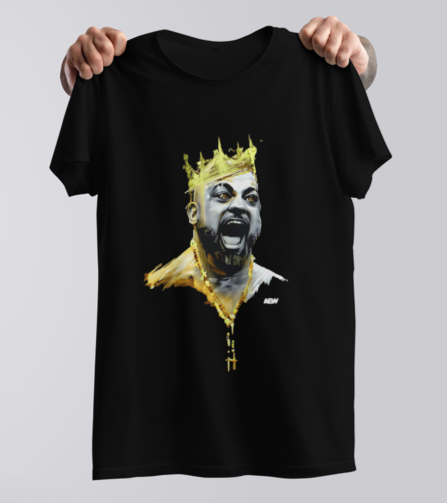 Eddie Kingston AEW Royalty Crown Gold Necklace T-Shirt