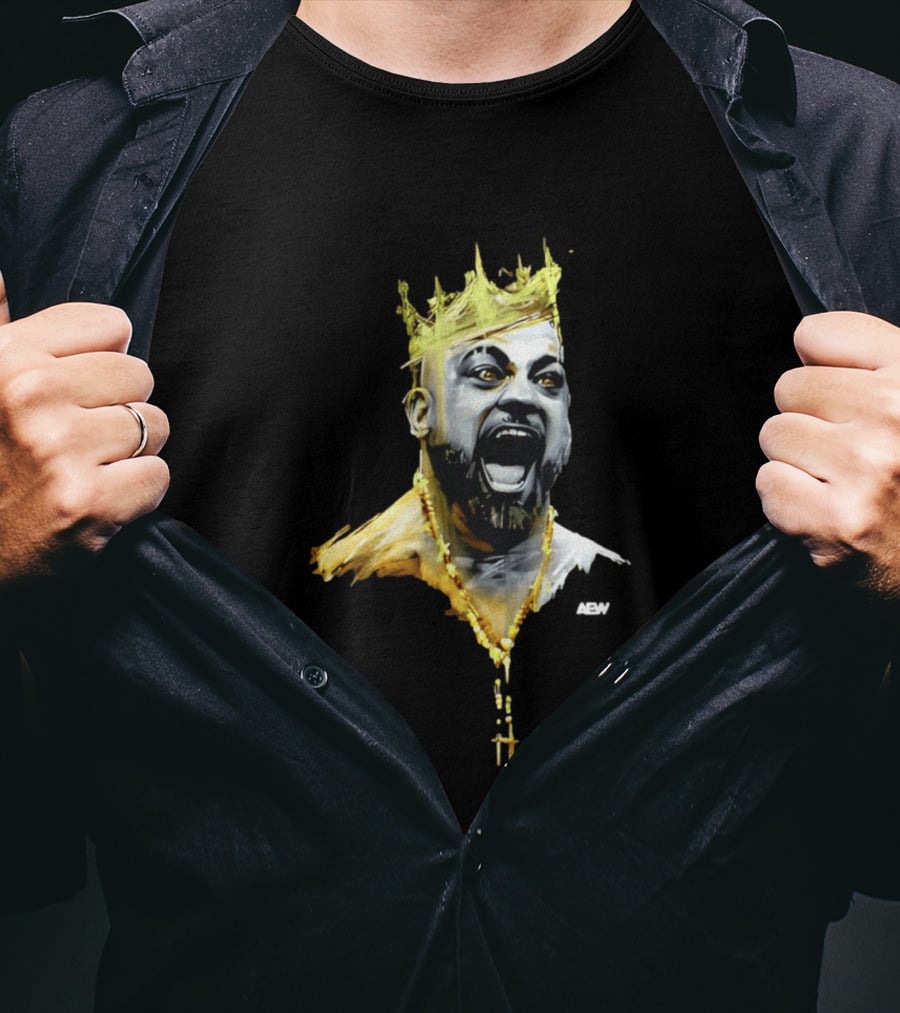 Eddie Kingston AEW Royalty Crown Gold Necklace T-Shirt
