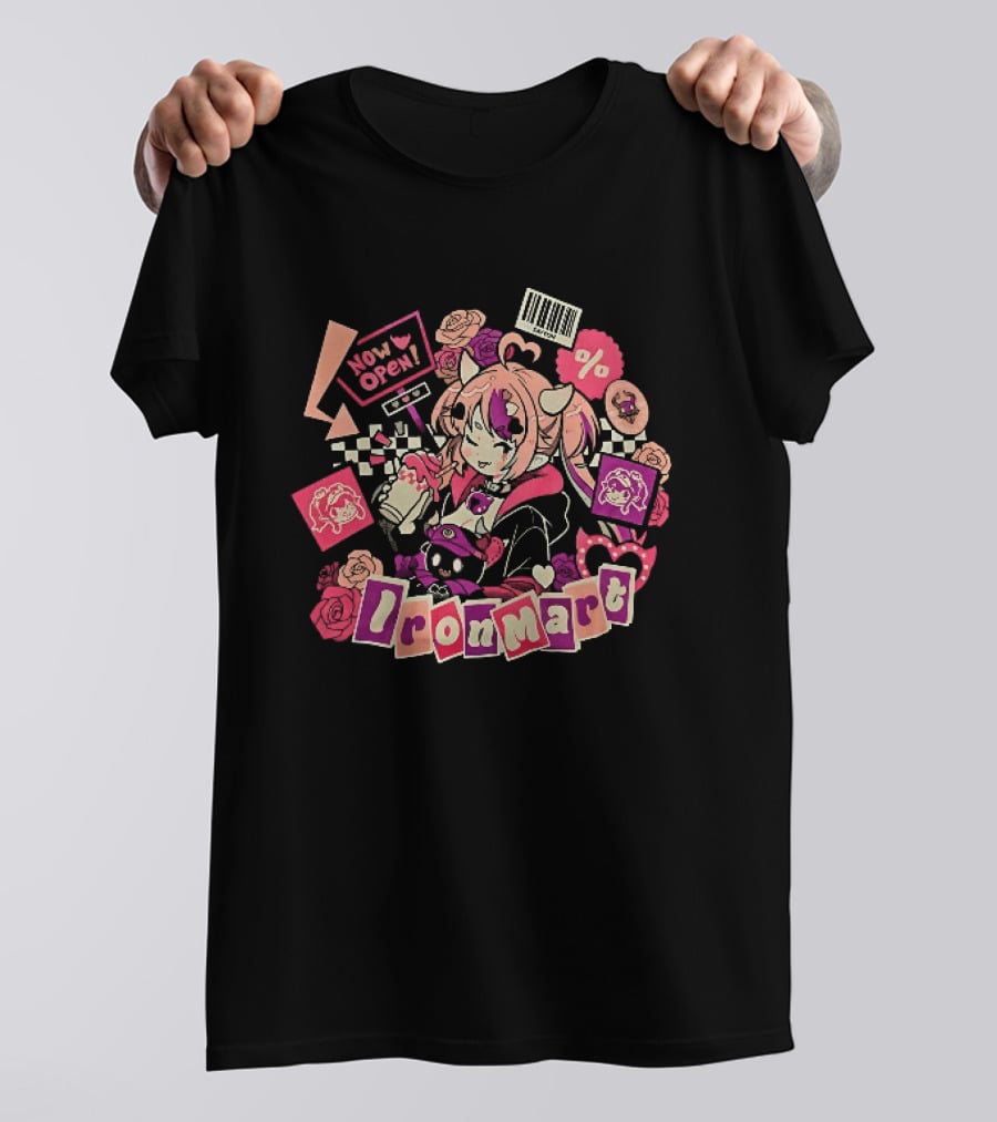 Ironmart Now Open Ironmouse Anime Girl Sale T-Shirt