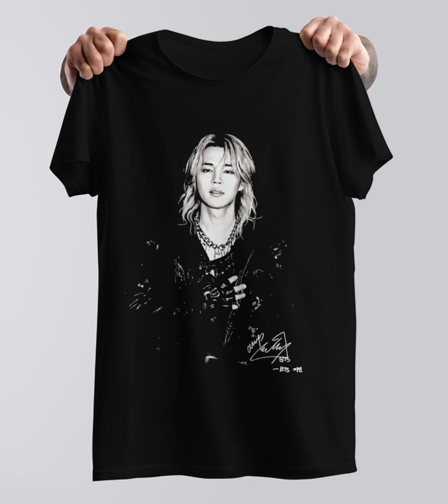 Jimin BTS Idol Signature Autograph T-Shirt
