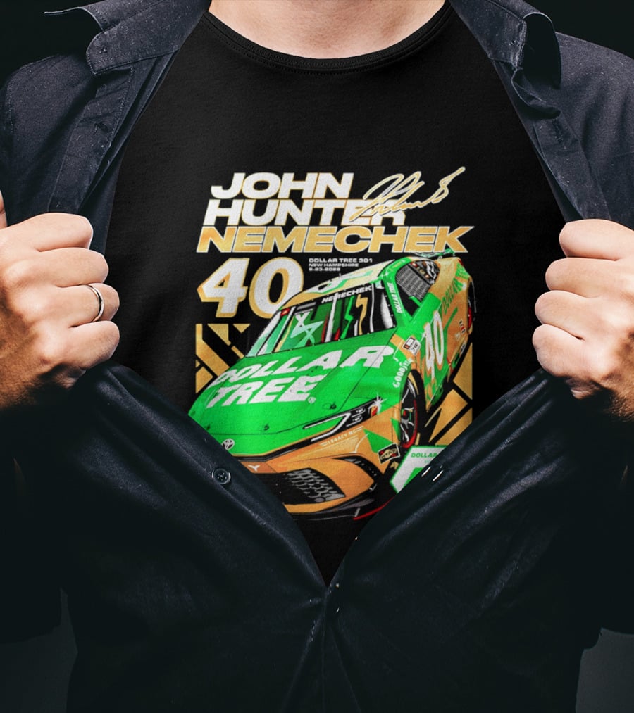 John Hunter Nemechek Dollar Tree 40 Anniversary Camry NASCAR Racing T-Shirt