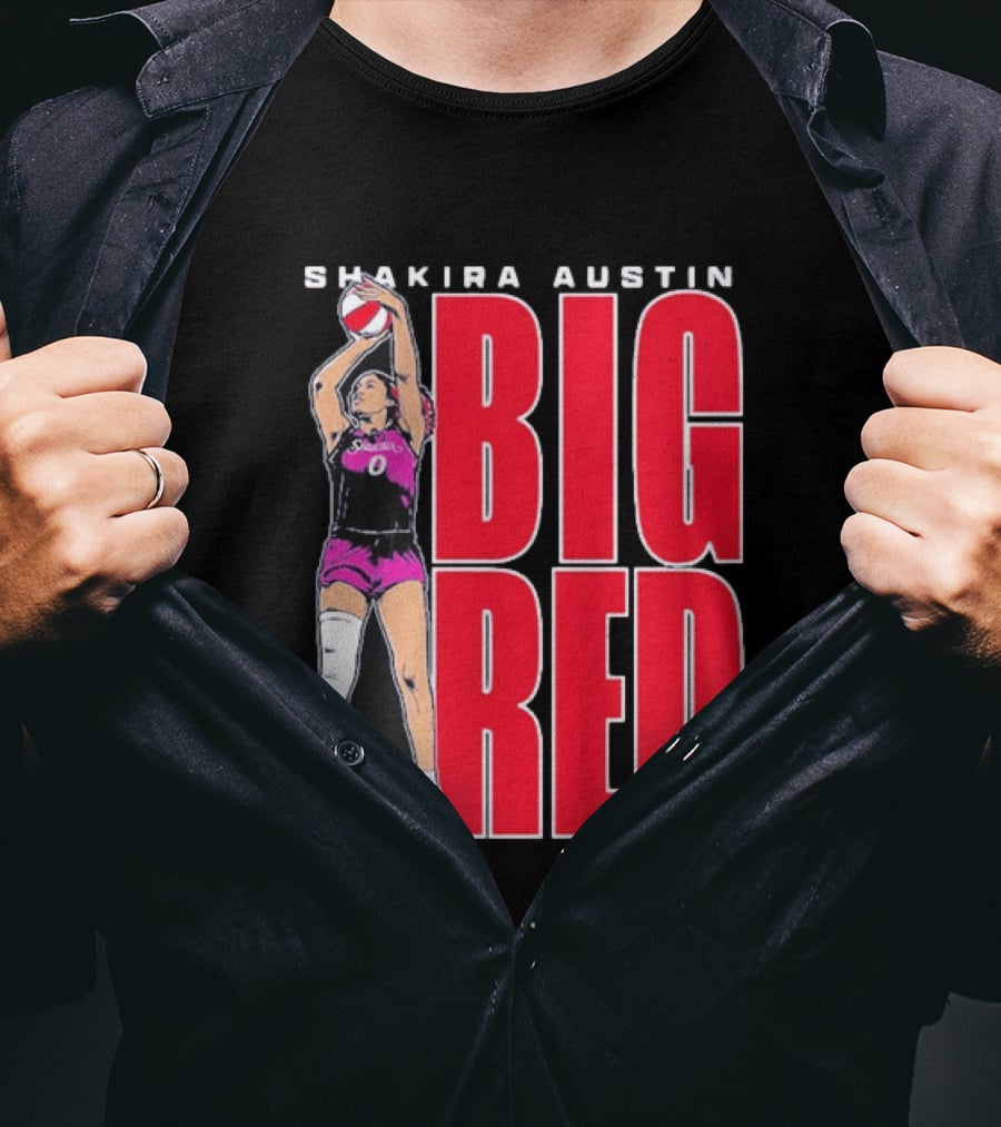 Shakira Austin Big Red Basketball Player T-Shirt
